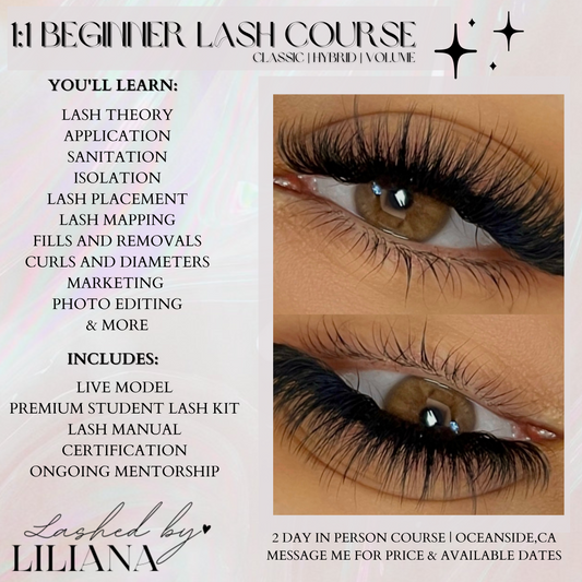 ✧ Beginner Lash Class 2:1